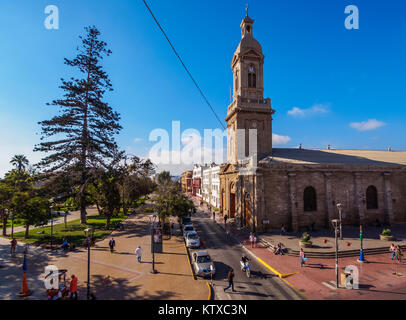 Cathédrale de Notre Dame de la miséricorde, de la Plaza de Armas, La Serena, région de Coquimbo, Chili, Amérique du Sud Banque D'Images