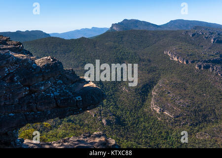 Le Parc National des Grampians vu de Reed Lookout, Victoria, Australie, Pacifique Banque D'Images