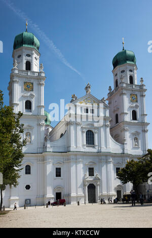 La Cathédrale St Stephens, Passau, Bavière, Allemagne, Europe Banque D'Images