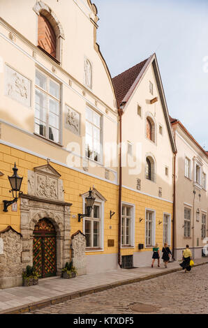 Maison de la Fraternité des Têtes Noires, Vieille Ville, site du patrimoine mondial de l'UNESCO, Tallinn, Estonie, Europe Banque D'Images