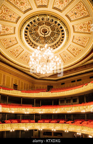 Intérieur de l'Opéra National de Lettonie, Riga, Lettonie, Pays Baltes, Europe Banque D'Images