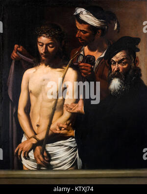 Ecce Homo par Michelangelo Merisi da Caravaggio () Julienne Latium Ligurie Lombardie Marches Molise, huile sur toile, c.1605 Banque D'Images