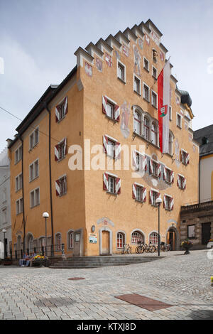 Rathaus, Altstadt, Haus, Kufstein, Tirol, Österreich JE L'Hôtel de Ville, Vieille Ville, Maison, Kufstein, Tyrol, Autriche Banque D'Images