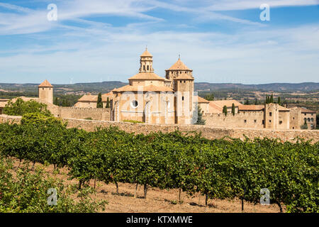 L'Abbaye Royale de Santa Maria de Poblet, un monastère cistercien en Catalogne, Espagne, le panthéon des rois de la Couronne d'Aragon Banque D'Images