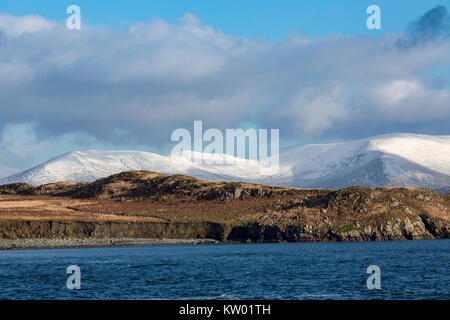 Scène d'hiver de l'Irlande, l'île de Valentia, comté de Kerry, Irlande Banque D'Images