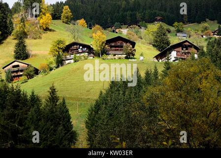 Osttirol Hohe Tauern, Defereggental, exploitations de montagne à Saint Veit, Bergbauernhöfe à St Veit Banque D'Images