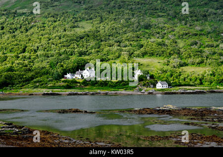 L'Écosse, cottage à Kinloch lodge sur l'île de Skye, Schottland, Cottage à Kinloch lodge auf der Isle of Skye Banque D'Images