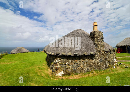 Ecosse, île de Skye, le musée de l'Islande de la vie sur la péninsule Trotternish, Schottland, Musée de la vie de l'île auf der Halbinsel Trotternish Banque D'Images