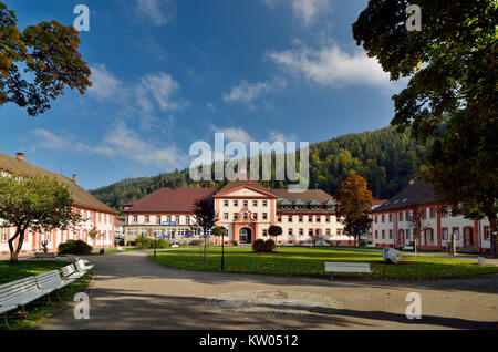 Saint Blasien, health resort Saint Blasien, hôtel de ville, dans le centre de park, Druskininkai, Kurort St, Rathaus am Kurpark Banque D'Images