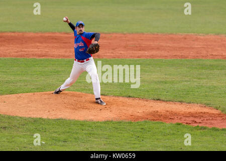 ZAGREB, CROATIE - 09 septembre 2017 : match de baseball Baseball Club entre Zagreb et BK Olimpija 83. De basket-ball Banque D'Images