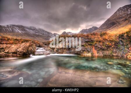 Le Conte de piscines sur Isle of Skye Banque D'Images