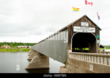 Pont de Hartland - Nouveau-Brunswick - Canada Banque D'Images