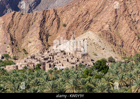 Village abandonné Birkat-Al-Mouz - Oman Banque D'Images