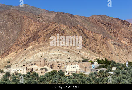 Village abandonné Birkat Al Mawz - Oman Banque D'Images