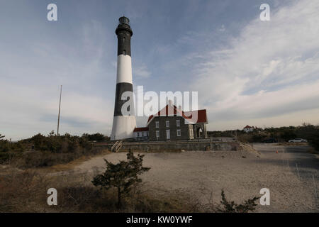 Fire Island Lighthouse à Fire Island (Long Island). New York Banque D'Images