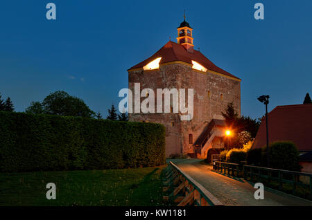 Peitz, siège tiède faible, forteresse tempête de l'ancien bastion, Niederlausitz, Festungsturm der ehemaligen Zitadelle Banque D'Images