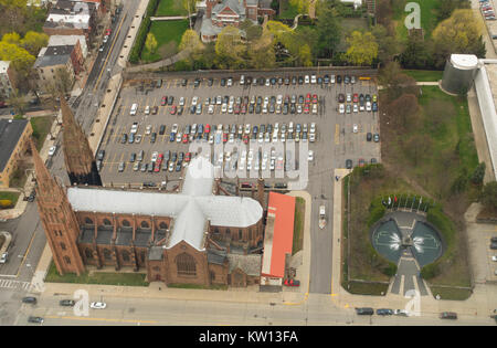 Empire state plaza Albany NY Banque D'Images