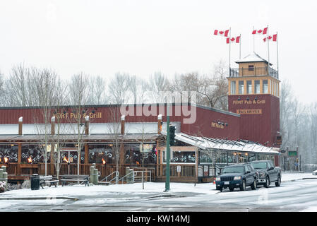 Le Fort Pub & Grill à Fort Langley, Colombie-Britannique, Canada. Banque D'Images