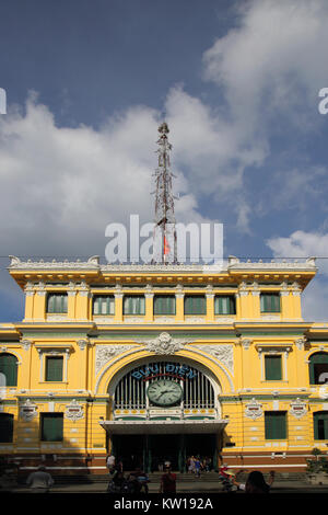 Le bureau de poste général à Saigon ou Ho Chi Minh city vietnam Banque D'Images