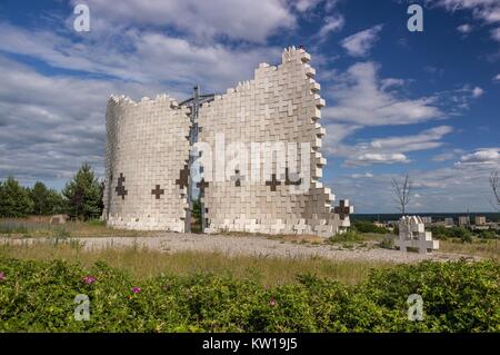 Sanctuaire de la Reine des Martyrs, calvaire de Bydgoszcz - Gate au ciel dans la vallée de la mort. Bydgoszcz, Pologne, voïvodie de Cujavie-Poméranie. Banque D'Images