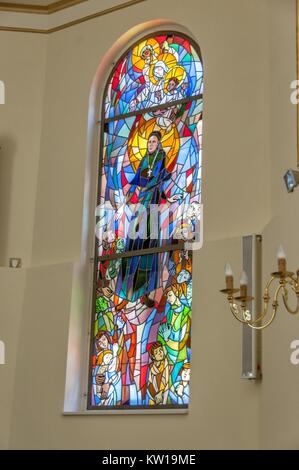 Intérieur du monastère dans la Voïvodie des Basses-carpates, Komańcza, Pologne. Banque D'Images