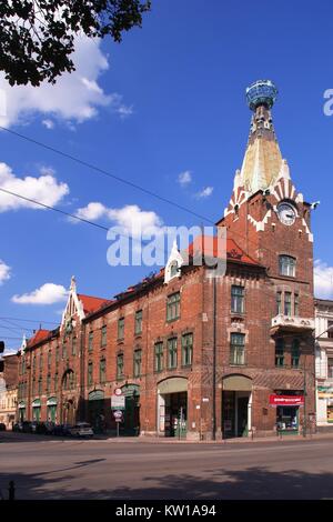 Bureau de poste principal. Cracovie, Pologne, voïvodie de Petite-Pologne. Banque D'Images