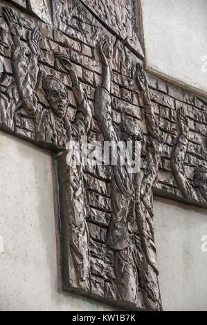 Sanctuaire de la Reine des Martyrs, calvaire de Bydgoszcz - Gate au ciel dans la vallée de la mort. Bydgoszcz, Pologne, voïvodie de Cujavie-Poméranie. Banque D'Images