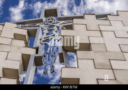 Sanctuaire de la Reine des Martyrs, calvaire de Bydgoszcz - Gate au ciel dans la vallée de la mort. Bydgoszcz, Pologne, voïvodie de Cujavie-Poméranie. Banque D'Images