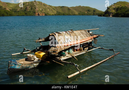 Bateau de pêche, l'île de Komodo Banque D'Images