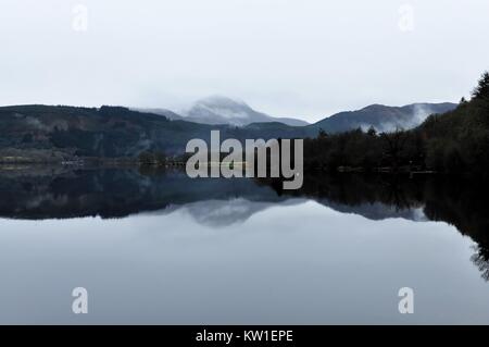 L'Écosse, les Trossachs paysage montagnes Banque D'Images