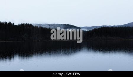 L'Écosse, les Trossachs paysage montagnes Banque D'Images