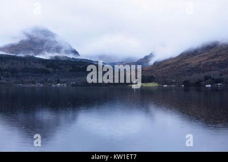 L'Écosse, les Trossachs paysage montagnes Banque D'Images