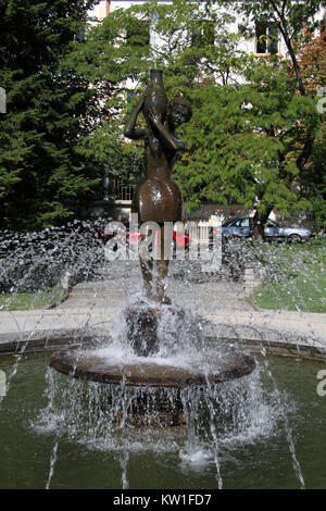 Fontaine en Sandanski, Bulgarie Banque D'Images