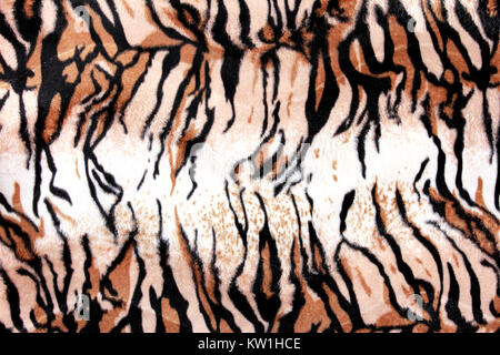 La texture de tissu d'impression tigre à rayures pour le fond en cuir Banque D'Images