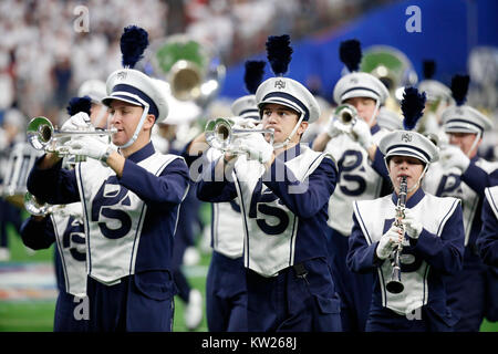 30 décembre 2017 Penn State Nittany Lions Marching Band en action au cours de la Fiesta Bowl Playstation jeu de football entre l'université de Penn State Nittany Lions et les Washington Huskies de l'Université de Phoenix, à Glendale (Arizona). Charles Baus/CSM Banque D'Images