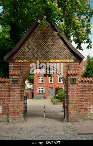 Wismar, entrée principale de la cour, l'esprit saint Portal zum Heiligen Geist Hof Banque D'Images