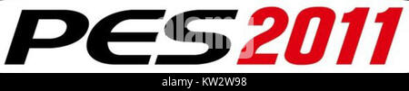 Le logo PES 2011 est un design visuel représentant le jeu vidéo Pro Evolution Soccer sorti en 2011. Il présente des éléments de marque distincts associés à la série de jeux, y compris des polices et des graphismes emblématiques. Banque D'Images