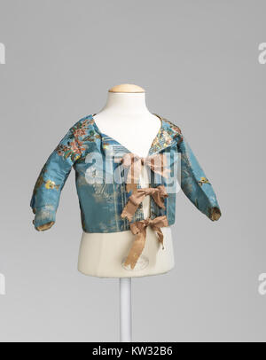 Le corsage (MET 69.96.7) est un vêtement historique logé dans la collection du Metropolitan Museum of Art. C'est un bel exemple de mode d'une époque passée, mettant en valeur un design complexe et un savoir-faire artisanal. Banque D'Images