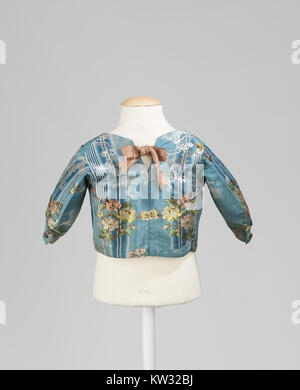 Le corsage MET 69.96.7, logé au Metropolitan Museum of Art, est un exemple de mode historique. Ce vêtement, présentant un savoir-faire et un design complexes, donne un aperçu de la mode de son époque et est un élément important de l'histoire du vêtement. Banque D'Images