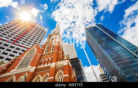 Rue Albert Brisbane Queensland Australie Uniting Church Banque D'Images