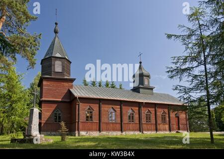 Église de Sainte Anne de 1912 - un ancien mole, Giby, Podlaskie Voivodeship, Pologne. Banque D'Images