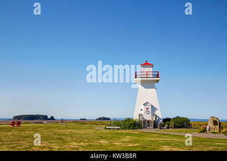 Cinq îles phare, le parc provincial de Five Islands, Nova Scotia, Canada Banque D'Images