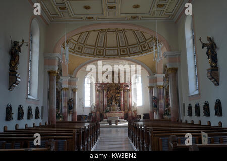 SPAICHINGEN, ALLEMAGNE - CIRCA Août 2015 à l'intérieur de l'église Dreifaltigkeitsberg Banque D'Images