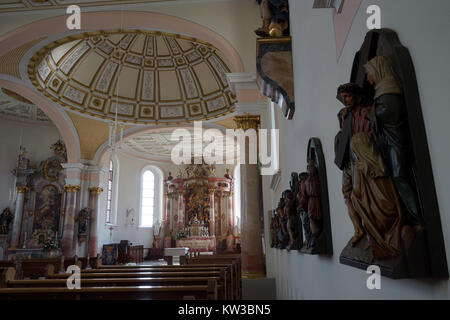 SPAICHINGEN, ALLEMAGNE - CIRCA Août 2015 à l'intérieur de l'église Dreifaltigkeitsberg Banque D'Images