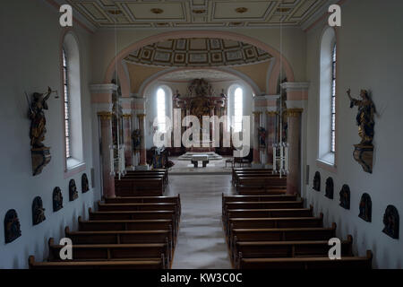 SPAICHINGEN, ALLEMAGNE - CIRCA Août 2015 à l'intérieur de l'église Dreifaltigkeitsberg Banque D'Images