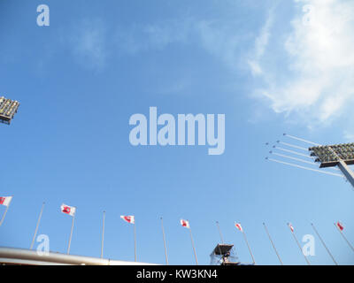 Blue Impulse 2014, vol au-dessus du stade national de Tokyo 005 Banque D'Images