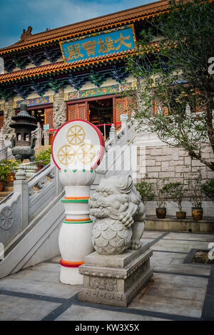 Hong kong pol lin monastère dans l'île de Lantau près de ngoing ping Banque D'Images