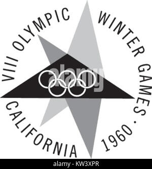 Squaw Valley, situé en Californie, a été le site des Jeux olympiques d'hiver de 1960. Connue pour ses stations de ski, elle est devenue une destination majeure pour les amateurs de sports d’hiver et d’activités de plein air. Banque D'Images