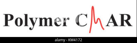 Le logo Polymer Char représente une entreprise spécialisée dans les équipements d'analyse de polymères. Leurs produits sont utilisés pour caractériser et tester les propriétés des polymères dans diverses industries. Banque D'Images