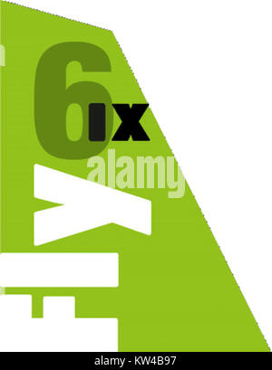Fly Logo 6ix Banque D'Images